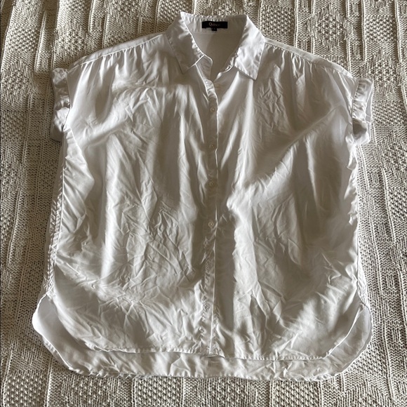 Quince Vintage Wash Tencel Camp Shirt White Sz S - Picture 3 of 12